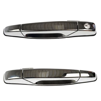 For Chevy Pickup Truck Chrome Front Outside Outer Door Handles Pair Left + Right Foto 1 de 4