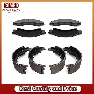 Front & Rear Brake Pads Drum Shoes fits 1974 Dodge M350 1974 Dodge M400 - Image 1 of 4