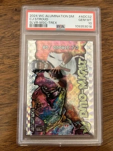 CJ Stroud 2023 Wild card Alumination Dino Silver RC 13/15 PSA 10 - Picture 1 of 2