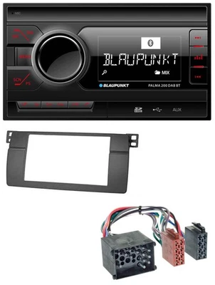 Blaupunkt MP3 Bluetooth DAB 2DIN SD USB Autoradio für BMW 3er E46 mit großem Nav - Bild 1 von 4