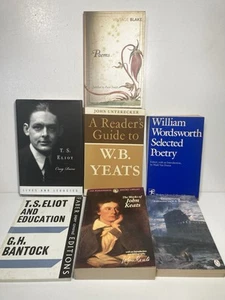 Paquete de poesía inglesa, Browning, Wordsworth, T.S. Eliot, W.B. Yeats, Ke- 7 libros - Imagen 1 de 11