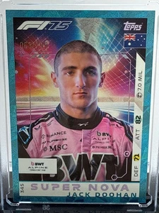 2025 Turbo Attax Blue Parallel Jack Doohan #345 063/299 *Rookie* - Picture 1 of 1