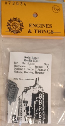 Engines & Things 1:72 Rolls Royce Merlin II,III Engine | eBay UK