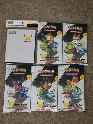 POKEMON TCG First Trainer Pack Bundle!!! All 5 Regions & 25th Binder!!! - Image 1 of 2