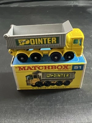 1960's Lesney Matchbox #51C Pointer 8 Wheel Tipper Truck in box all orig,N.O.S - Image 1 of 4