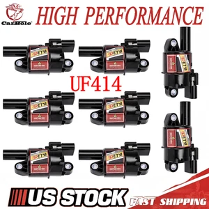 8PCs Round High Performance UF414 Ignition Coil Fits For Chevy GMC 5.3L 6.2L V8 - Picture 1 of 16