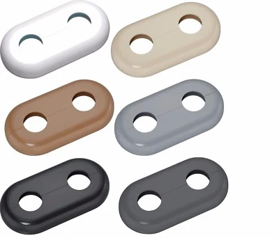 Heizkörper Rosette einzel doppelt 15 16 19 21,7 mm weiß grau ahorn braun schwarz - Bild 1 von 4