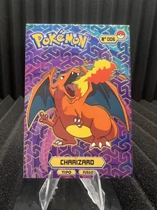 Charizard #6 - Gold Holo - Card Tops Pokedex Database 2024 - Carta Pokemon NM - Foto 1 di 2