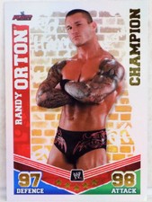 WWE RANDY ORTON 2010 CHAMPION TOPPS SLAM ATTAX MAYHEM WRESTLING CARD WWF RAW