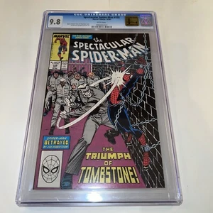 Spettacolare Spider-Man #155 CGC 9.8 Marvel Comics ��10/89 - Copertina Tombstone - Foto 1 di 12