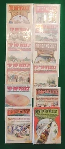 Vintage Lot (12) Tip Top Weekly Magazines 1906-1913 Frank Merriwells Sports - Picture 1 of 13
