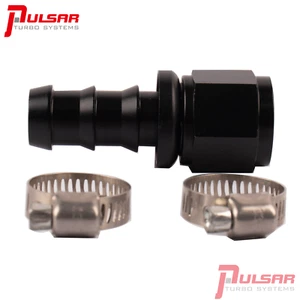 Pulsar Turbo PSR Hose Fitting Push-Lock Barb -10 AN Straight - Picture 1 of 7