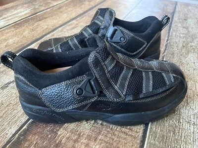 ZAPATOS DR COMFORT EDWARD X-DEPTH 9610 CUERO PARA DIABÉTICOS NEGROS PARA HOMBRE 13 XW USADOS EN EXCELENTE ESTADO Foto 1 de 4