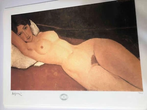Amedeo Modigliani off set lithograph cm 50x70 Archives Paris - signature on - Picture 1 of 9