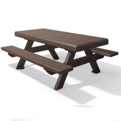 Sitzgarnitur Kinder (100% recycelter Kunststoff)braun Kinder Sitzgruppe Picknick - Bild 1 von 4