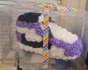 Forever Rose Purple, White, Black Sneaker Shape - Picture 1 of 3