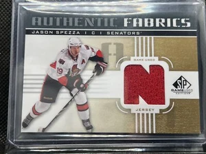 2011 SP Game Used Authentic Fabrics Jason Spezza Jersey Patch Senators - Picture 1 of 7