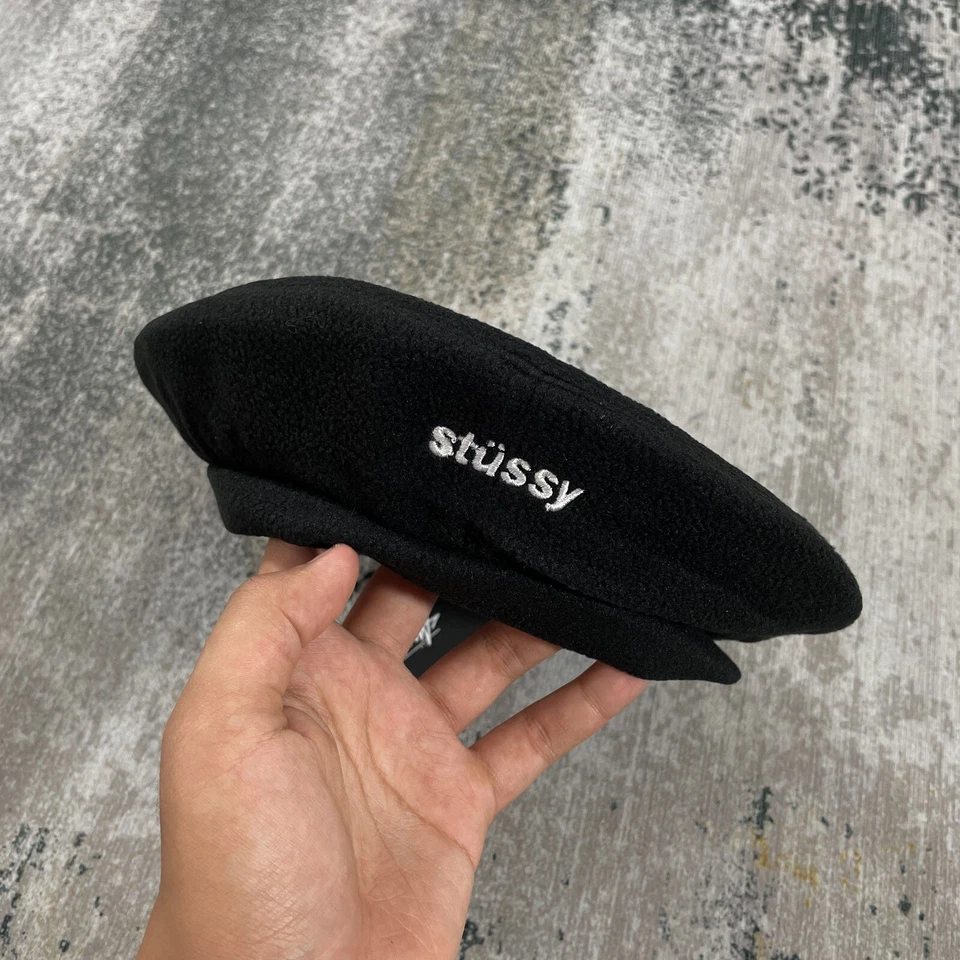 Stussy Bristol Polar Fleece Beret - Black