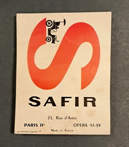 SAFIR,Prospekt,Faltprospekt,Frankreich,Vintage,Oldtimer Modelle,1:43,a.Sammlung - Bild 1 von 5