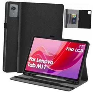 Case for Lenovo Tab M11/Tab K11 LTE 11" 2024 TB-330FU/TB-330XU Tablet, Black - Picture 1 of 8