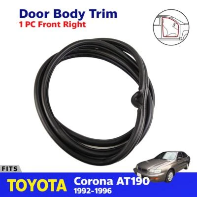 Door Trim Body Rubber Seal Front RH Fits Toyota Corona ST AT190 SED 1992-96 D08 - image 1 of 4