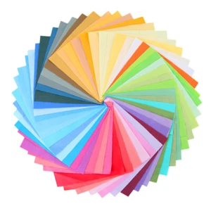 50x Patchwork Squares Fabric Charm Packs Quilting Machine Cut Crafts DIY 10x10cm - Picture 1 of 6