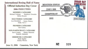2006 IBHOF Induction Day Cover Envelope LE #ed 329/500 Carbajal Rosario Gonzalez - Picture 1 of 1