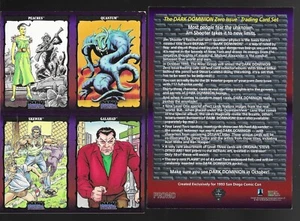 Hoja de anuncios de tarjeta promocional 1993 SD Comic Con exclusiva de The Dark Dominion edición cero - Imagen 1 de 1