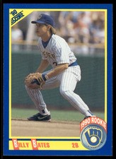 1990 Score Billy Bates Rookie Milwaukee Brewers #608