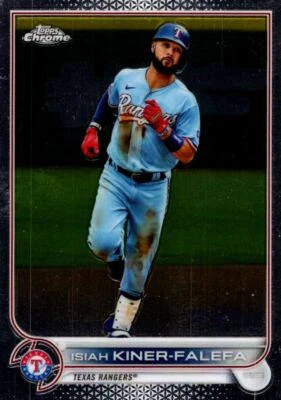 2022 Topps Chrome Isiah Kiner-Falefa Texas Rangers #192 - Image 1 of 2