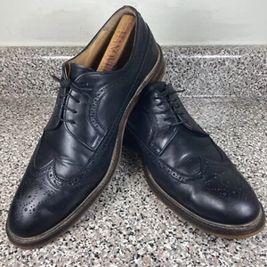 Russell & Bromley Southport Suela de Goma de Cuero Negro Punta de Ala Derby US13/UK12 - Imagen 1 de 23
