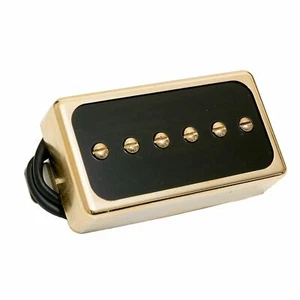 PU-SHA66G-N P90 Artec Splendor Humbucker Sz Neck Pickup Gold/Blk Ring Alnico V - Picture 1 of 1