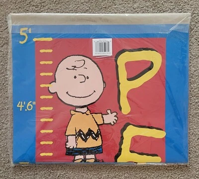 PEANUTS Growth Chart for up to 5' Tall w/Charlie Brown and Snoopy NEW IN PACKAGE - Image 1 of 4