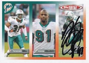 KEVIN CARTER AUTO'D SIGNED 2005 TOPPS TOTAL CARD #395 MIAMI DOLPHINS RAMS TITANS - Picture 1 of 3