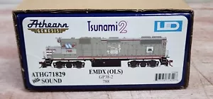 ATHEARN GENESIS HO G 71829 EMDX (OLS) RR GP38-2 788 Tsunami 2 LED DCC y SND - Imagen 1 de 4