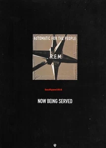 1992 R.E.M. Automatic For The People Release Original Industry Promo Print Ad - Picture 1 of 1