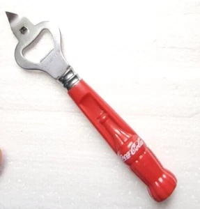 Vintage Rare RED-Plastic/Metal Coca Cola Soda-Pop Coke Can Piercer Bottle Opener - Picture 1 of 6