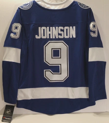TYLER JOHNSON #9 Tampa Bay Lightning NHL 2020 Champions Blue Home Jersey XS New Cover
