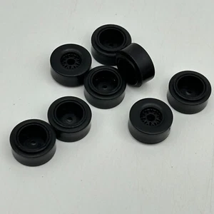 Monopoly Disney Pixar Cars 2 8 Black Plastic Tires 2011 Replacement Pieces Parts - Picture 1 of 1
