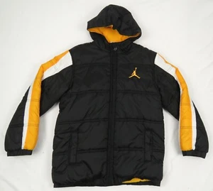 Nike Air Jordan Jumpman Quilted Youth Boys Hooded Full Zip Puffer Coat Jacket XL - Picture 1 of 7