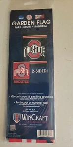 Ohio State Buckeyes Double Sided Garden Flag 12.5x18 New - Picture 1 of 1