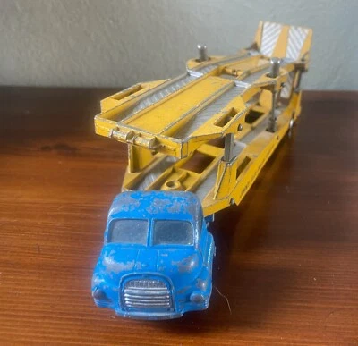 CORGI TOYS BEDFORD CARRIMORE CAR TRANSPORTER 1957 COLORE RARO VERY RARE COLOR - Immagine 1 di 4