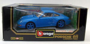 Burago 1/18 Scale 3060 Porsche 911 Carrera 1993 Idee+Spiel edition Light Blue