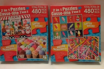 NEW 480 PIECE PUZZLE 2 IN 1 PUZZLES 240 PIECE EACH PUZZLE 2 PUZZLES TOTAL - Image 1 of 3