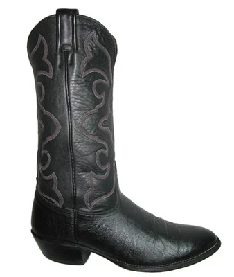 Botas vaqueras occidentales Nocona Exotic Cape Buffalo para hombre talla 9 D negras hechas en EE. UU. Foto 1 de 4