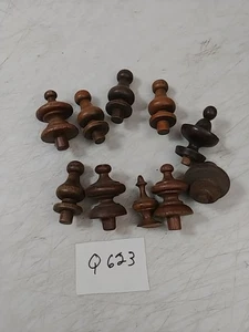 10 ASSORTED CLOCK / FURNITURE FINIALS - Picture 1 of 6