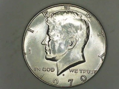 🔥RARE BU EXAMPLE!!! 1970-D KENNEDY HALF-DOLLAR: *ONLY 2.15M MINTED!!! - Image 1 of 3