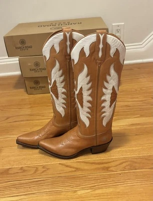 Scarlett Fire Bird, Ranch Road 牛仔靴女式 7 码全新带防尘袋! — 第 1/4 张图片