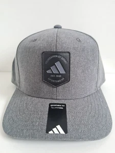 Adidas Scorecard Baseball Hat Cap Mens Adjust Snapback Grey Black New One Size - Picture 1 of 16