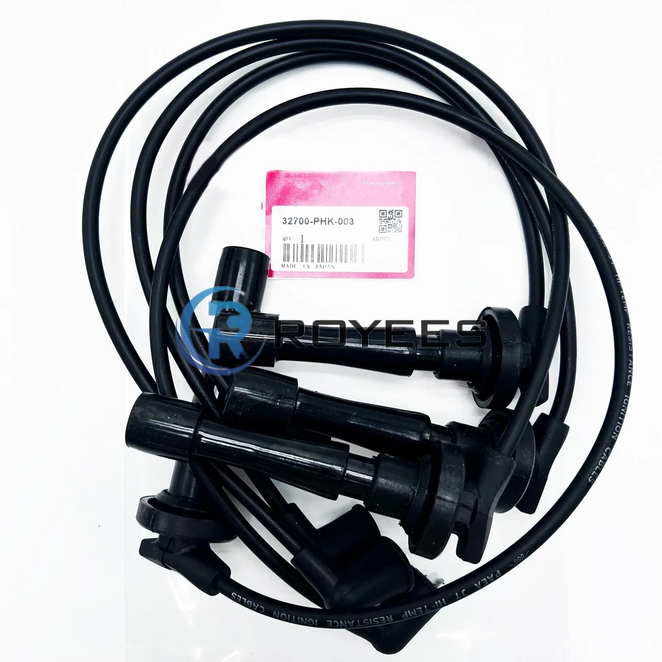 4PC 32700-PHK-003 For 1997-2001 Honda CR-V Spark Plug Ignition Coil Wires Cable Foto 1 de 4